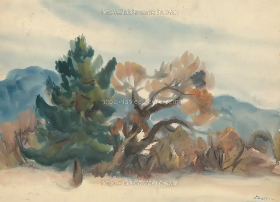 Edge of the forest in autumn by Zolo Palugyay apercu