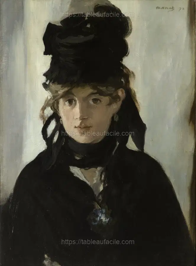 Edouard Manet - Berthe Morisot With a Bouquet of Violets apercu