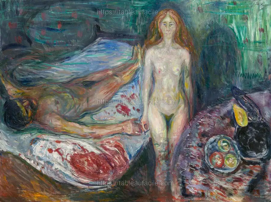 Edvard Munch_s The Death of Marat (1907) apercu