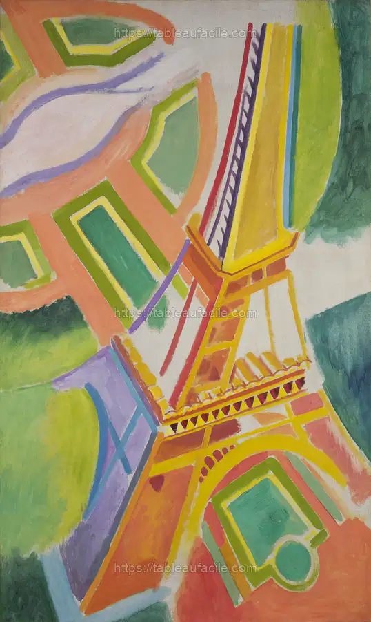 Eiffel Tower (1924) Robert Delaunay apercu
