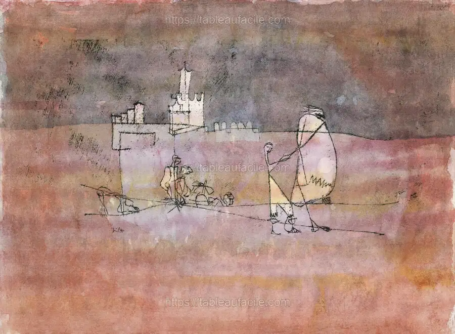 Episode Before an Arab Town (1923) by Paul Klee apercu