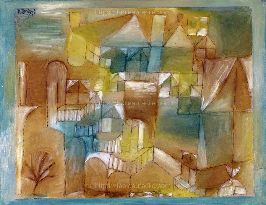 Fasçsade brown-green (1919)  Paul Klee apercu