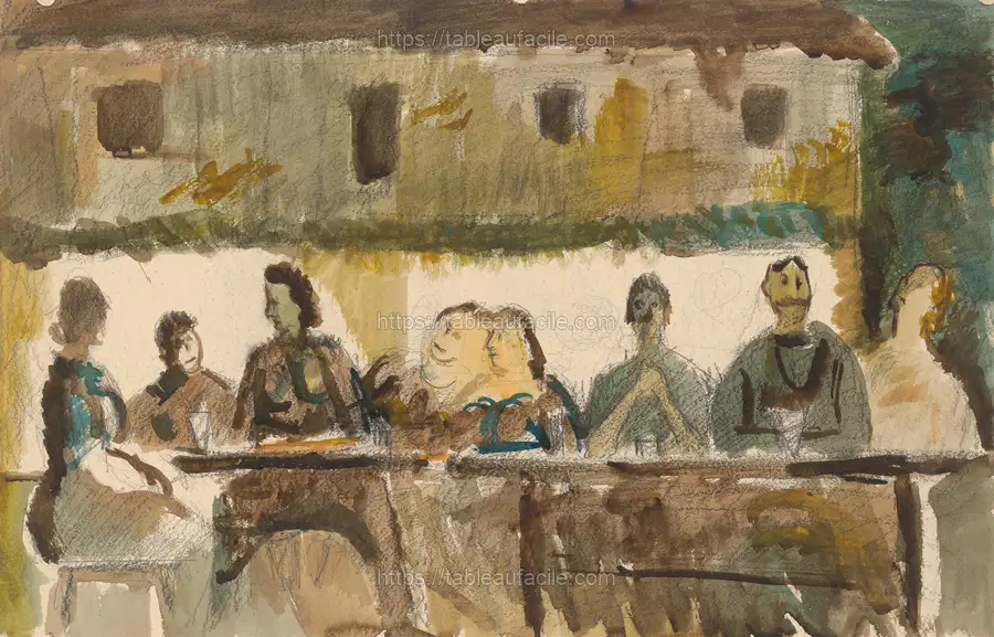 Feast in front of the house by Cyprián Majerník apercu