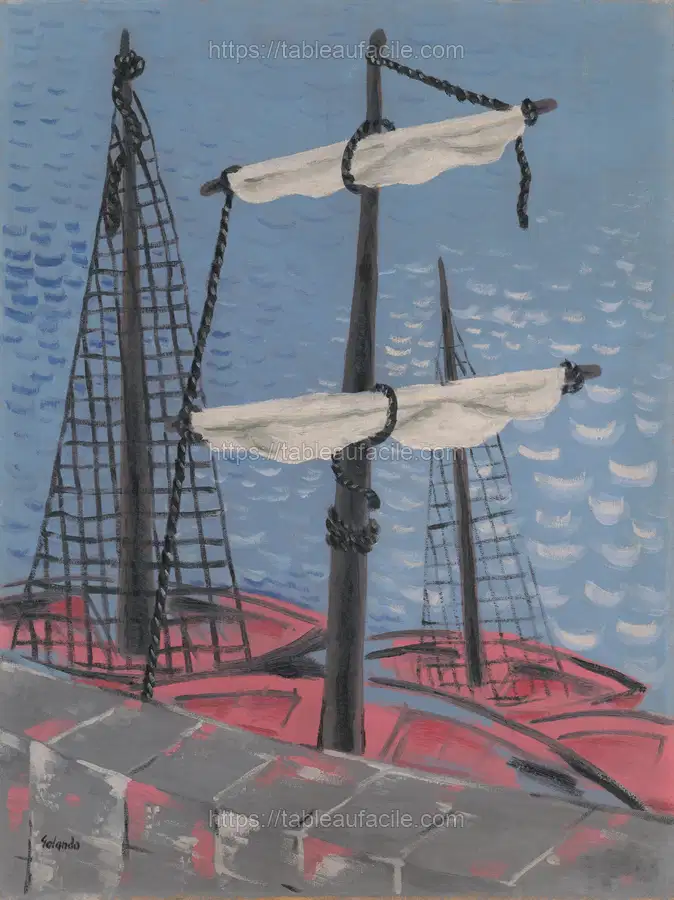 Fishing boats by Mikuláš Galanda apercu