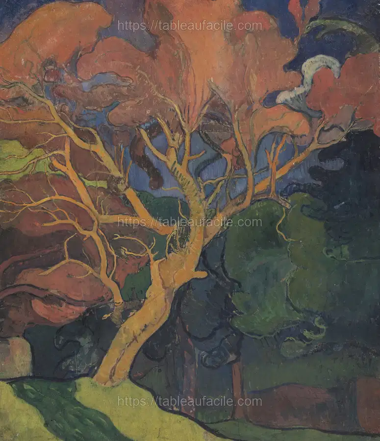 Forest interior with crooked wood by Mogens Ballin apercu