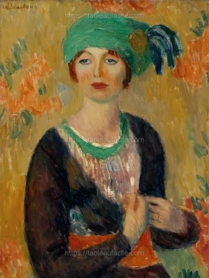 Girl in Green Turban (1913) William James Glackens apercu
