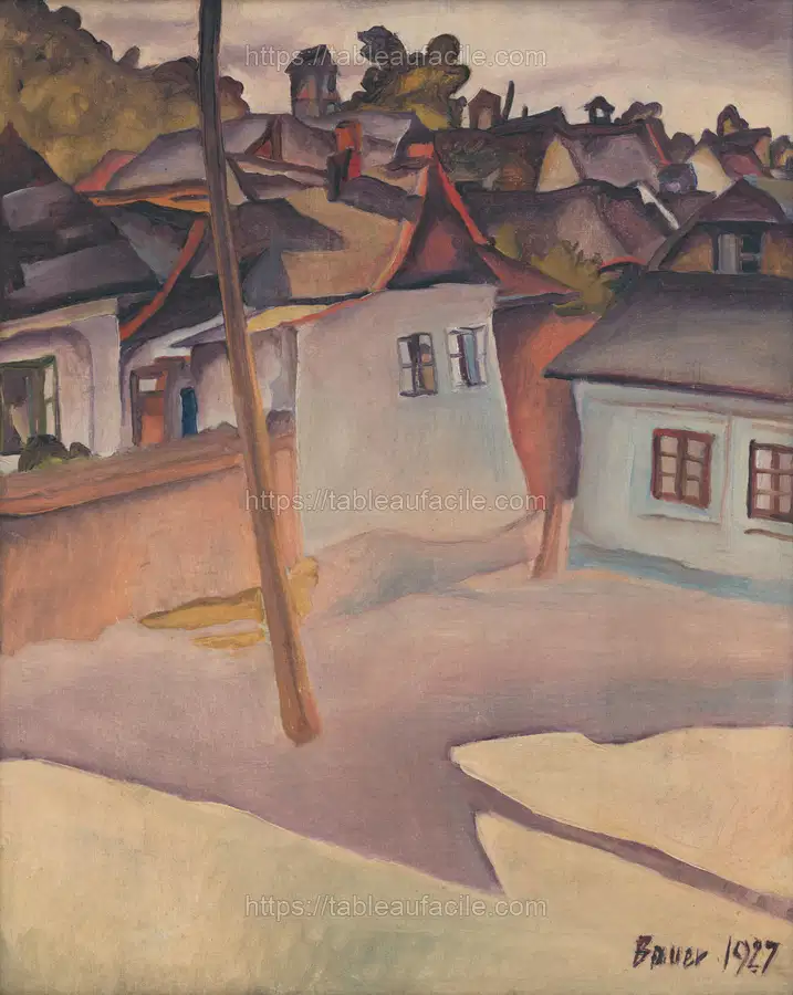 Gypsy camp by Konštantín Bauer apercu