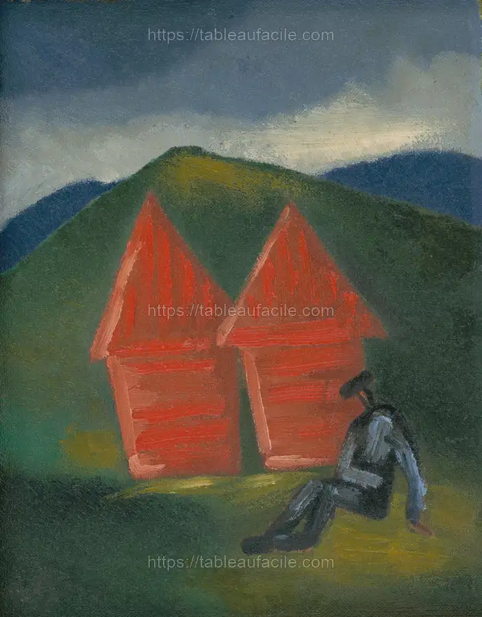 Hay barns by Mikuláš Galanda apercu