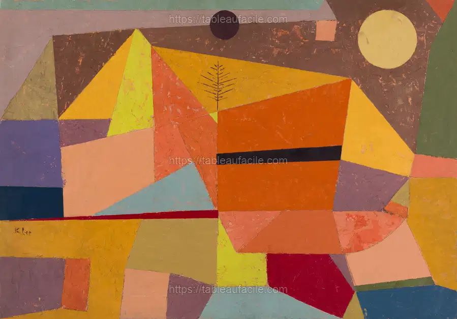 Heitere Gebirgslandschaft (Joyful Mountain Landscape) (1929) by Paul Klee apercu