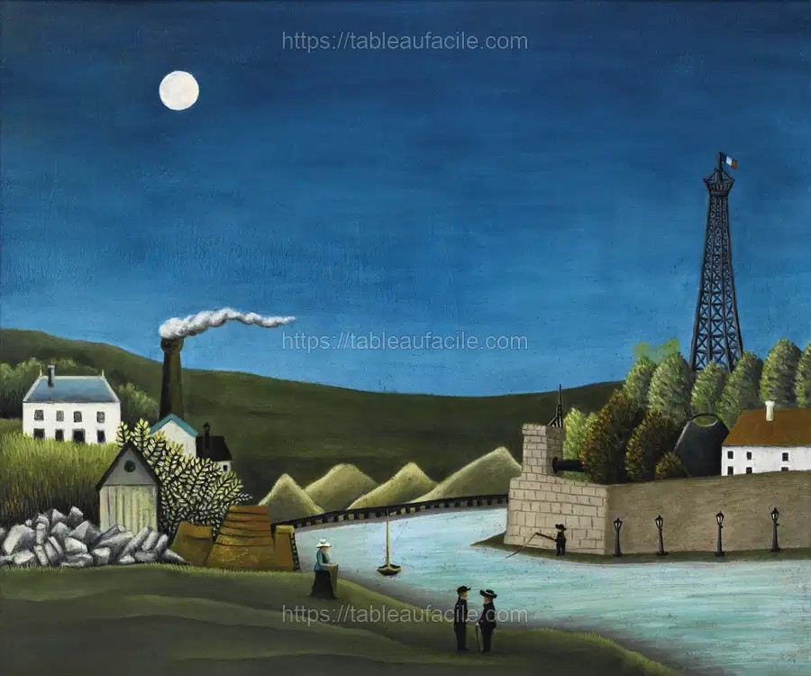 Henri Rousseau_s La Seine à Suresnesl apercu