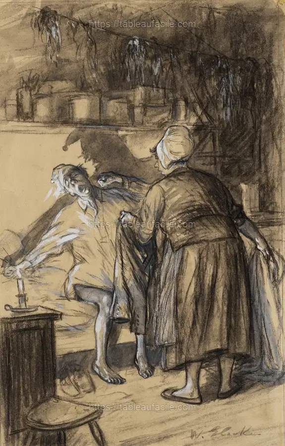 Here Are Your Trousers by William James Glackens apercu