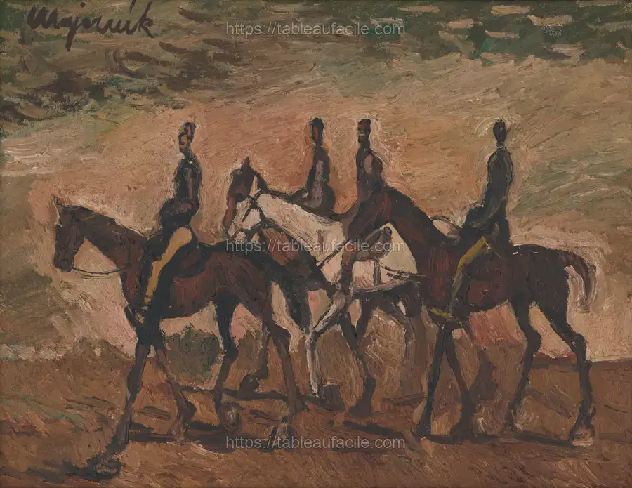 Horse patrol by Cyprián Majerník apercu