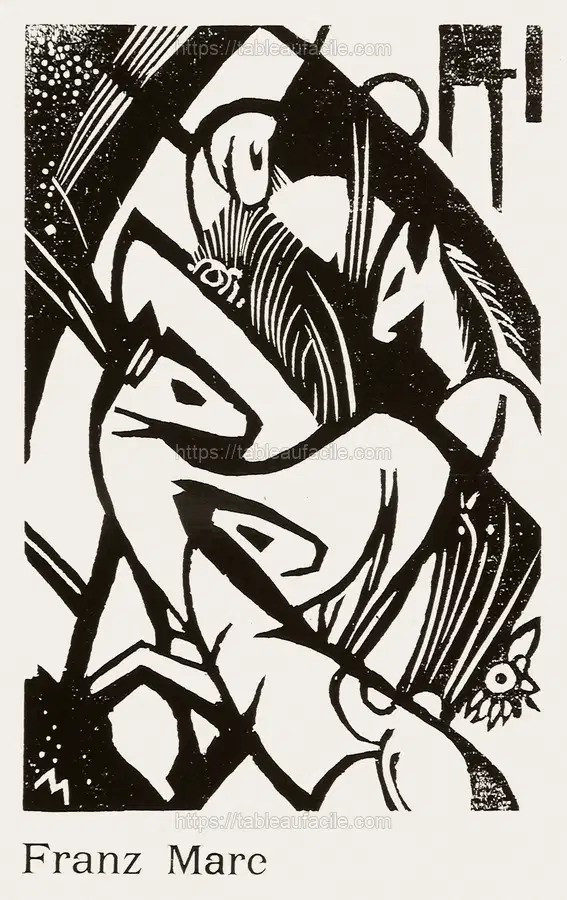 Horses (1912) by Franz Marc apercu
