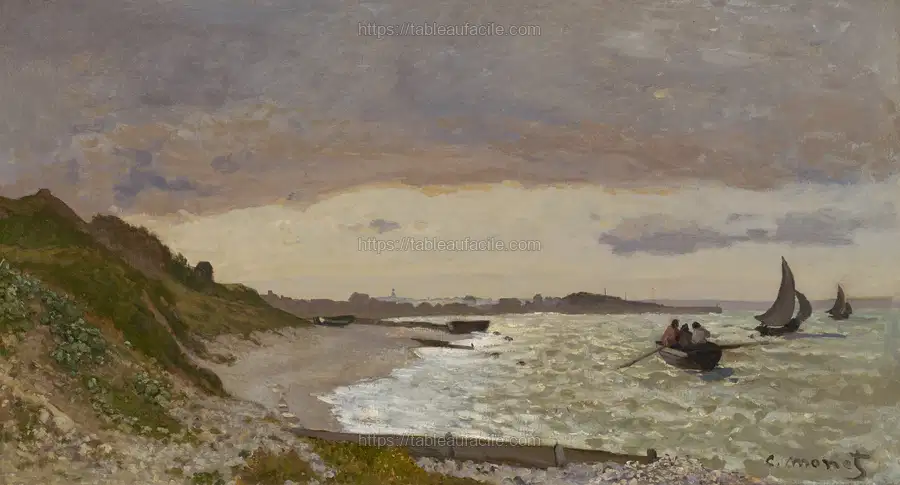 Impressionist. Landscape with coast.. apercu