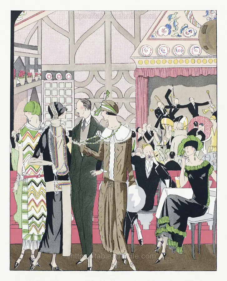 In a restaurant (1924) Bernard apercu