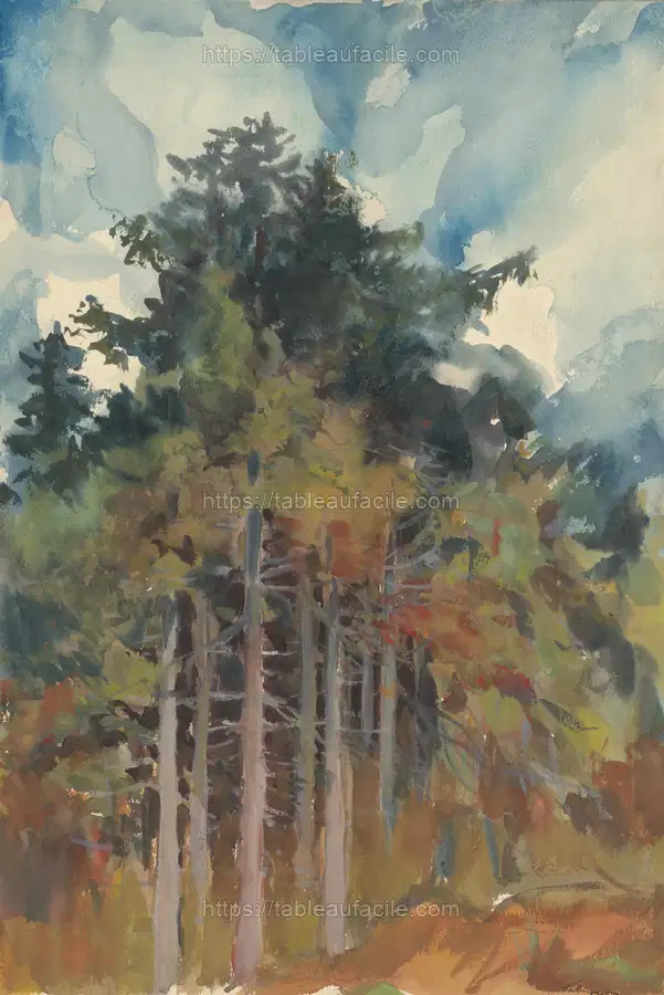 In the forest in autumn by Zolo Palugyay apercu