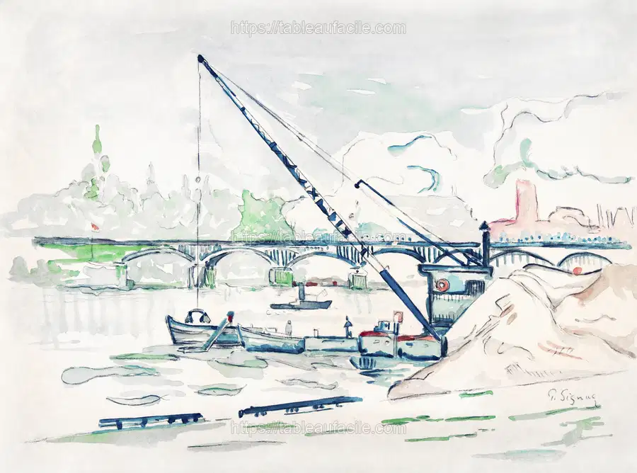 Le Pont des Arts Paul Signac apercu