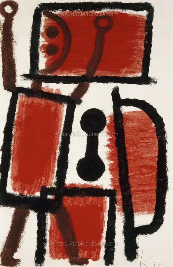 Locksmith (1940) painting in high resolution by Paul Klee. apercu