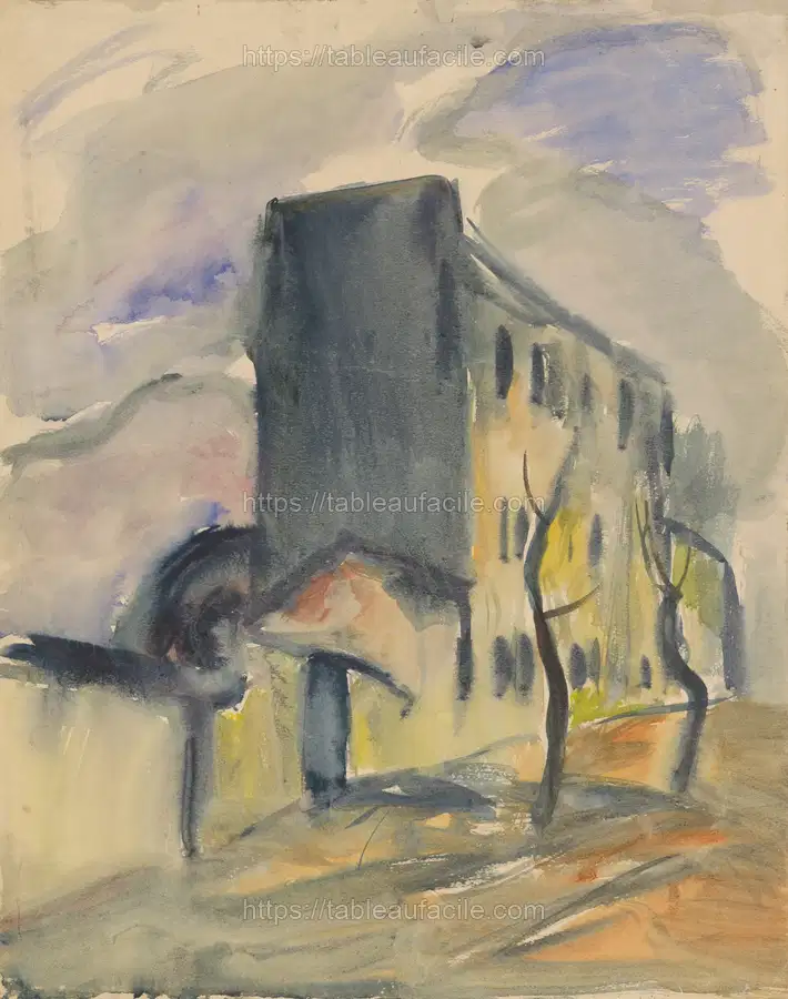 Lonely blue house by Zolo Palugyay apercu