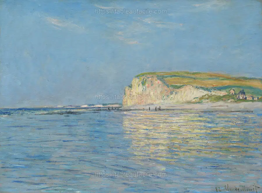 Low Tide at Pourville, near Dieppe (1882) by Claude Monet apercu