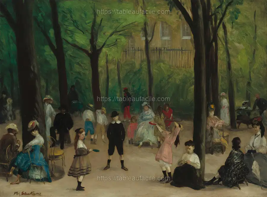 Luxembourg Gardens (1906) William James Glackens apercu