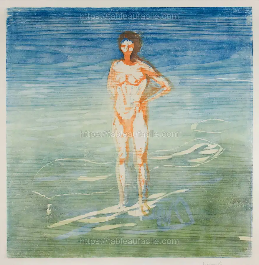 Man Bathing (1899) by Edvard Munch apercu