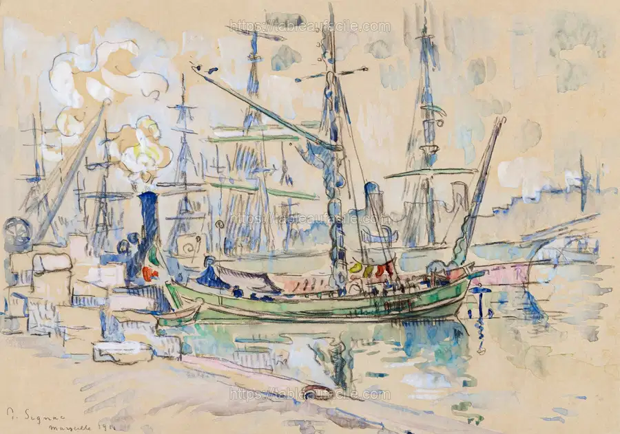 Marseille (1911) Paul Signac apercu