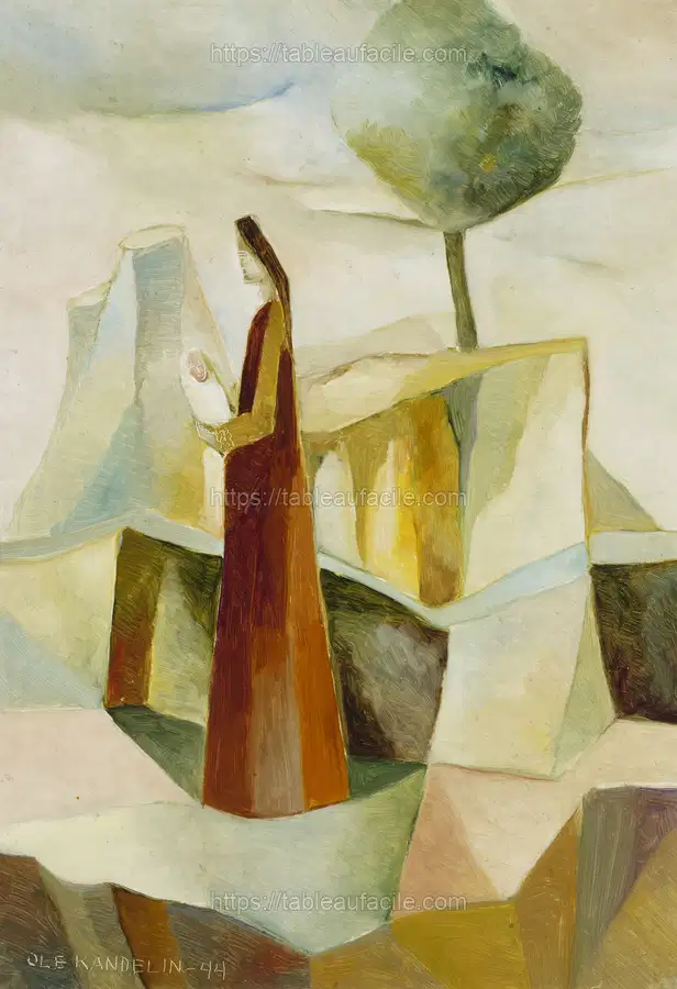 Mary and the infant jesus, 1944, Ole Kandelin apercu