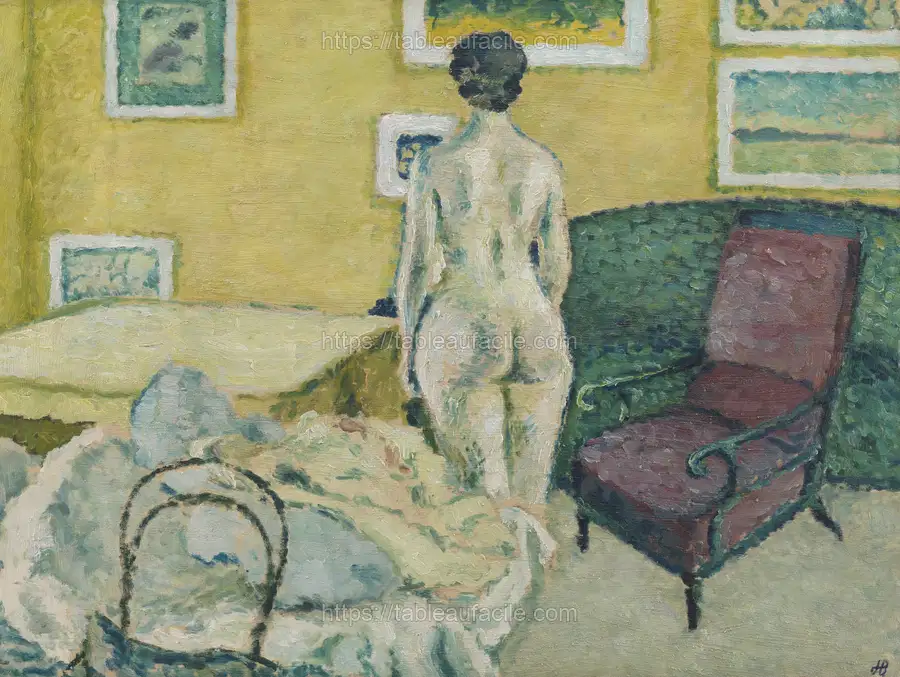 Model figure in interior by Harald Giersing apercu