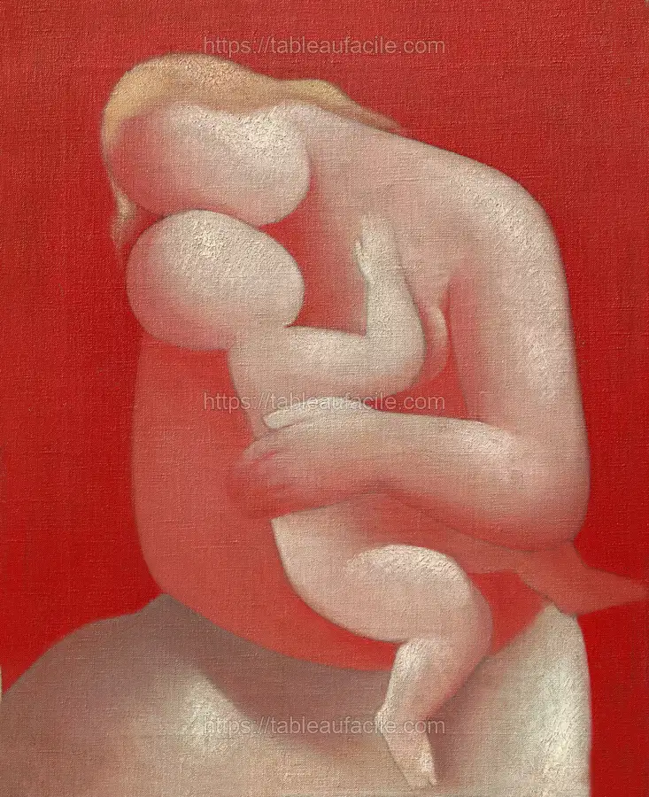 Mother (pink madonna) (1933) by Mikulas Galanda apercu