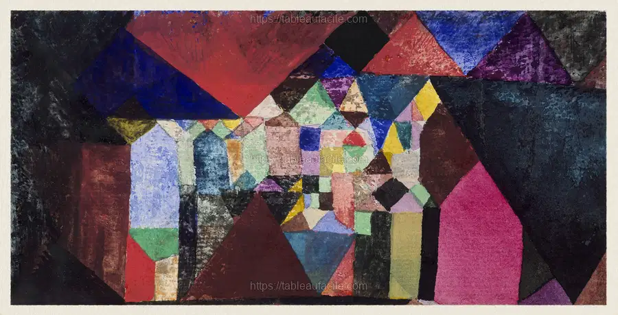 Municipal Jewel (1917) by Paul Klee apercu