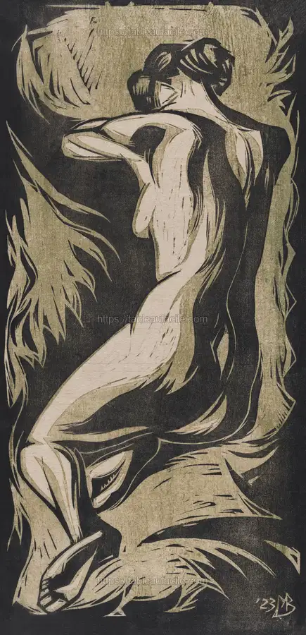 Naakte vrouw (1923) by Meijer Bleekrode. apercu