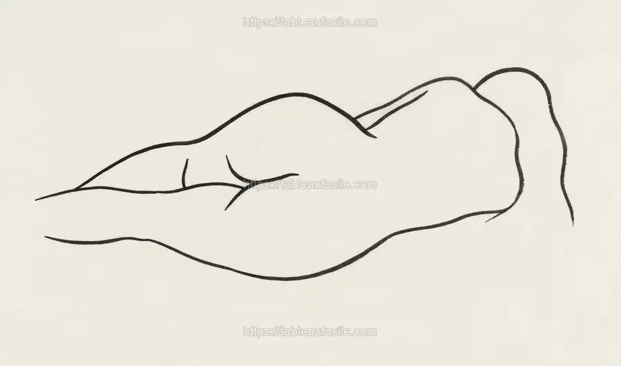 Naked woman showing her bottom. Reclining Nude Woman by Ananda K. Coomaraswamy apercu