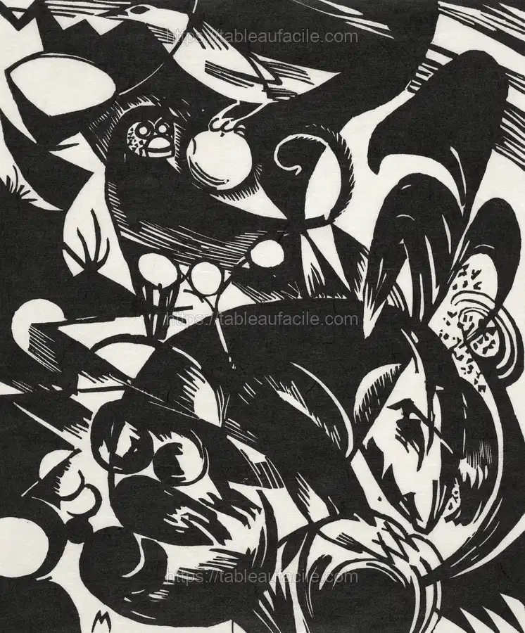 New European Graphics, Portfolio III German Artists (1880–1913) Franz Marc apercu