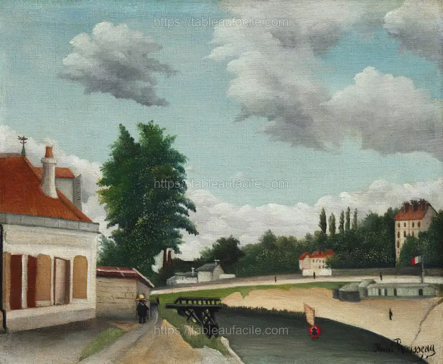 Outskirts of Paris (ca. 1897–1905) by Henri Rousseau apercu
