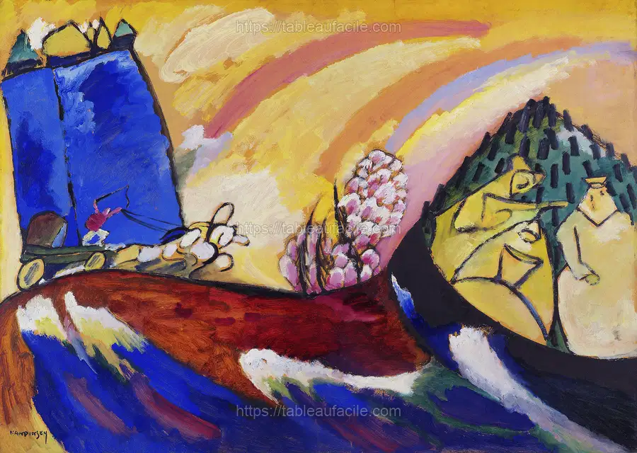 Painting with Troika (1911)  Wassily Kandinsky apercu