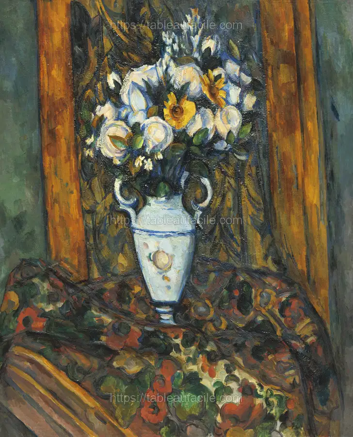 Paul Cézanne_s vase of flowers (1900-1903) still life apercu