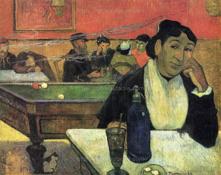 Paul Gauguin_s Night café, Arles (1888) apercu