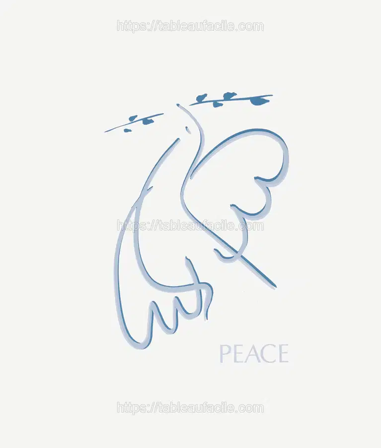 Peace. (1970) dove with branch poster. apercu