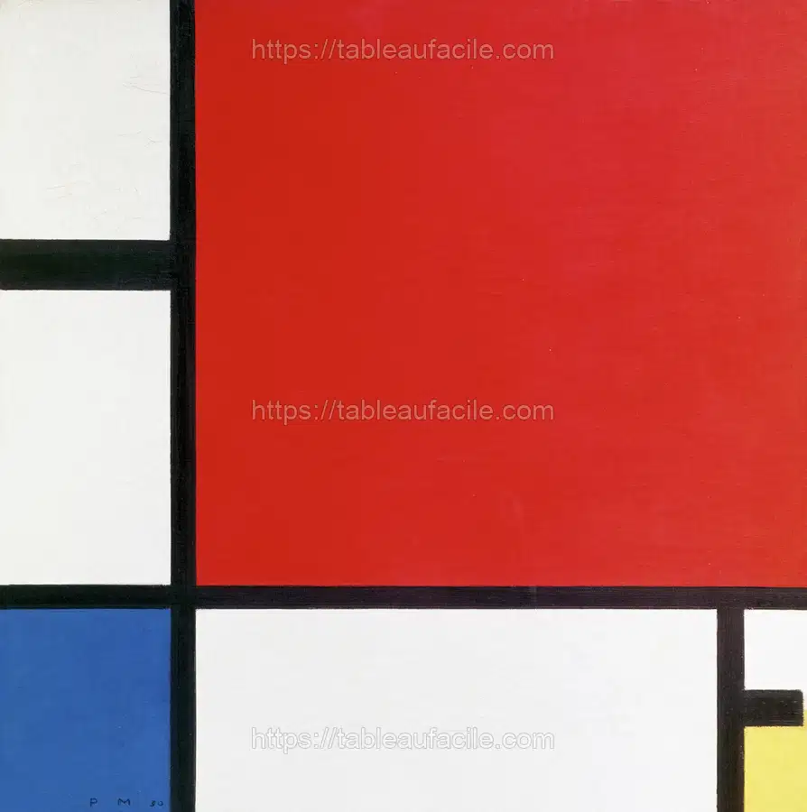 Piet Mondrian_s Composition with Red, Blue, and Yellow (1930) apercu