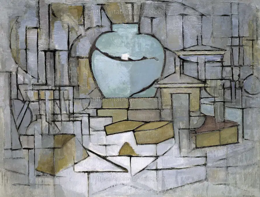Piet Mondrian_s Still Life with Gingerpot II (1912) apercu