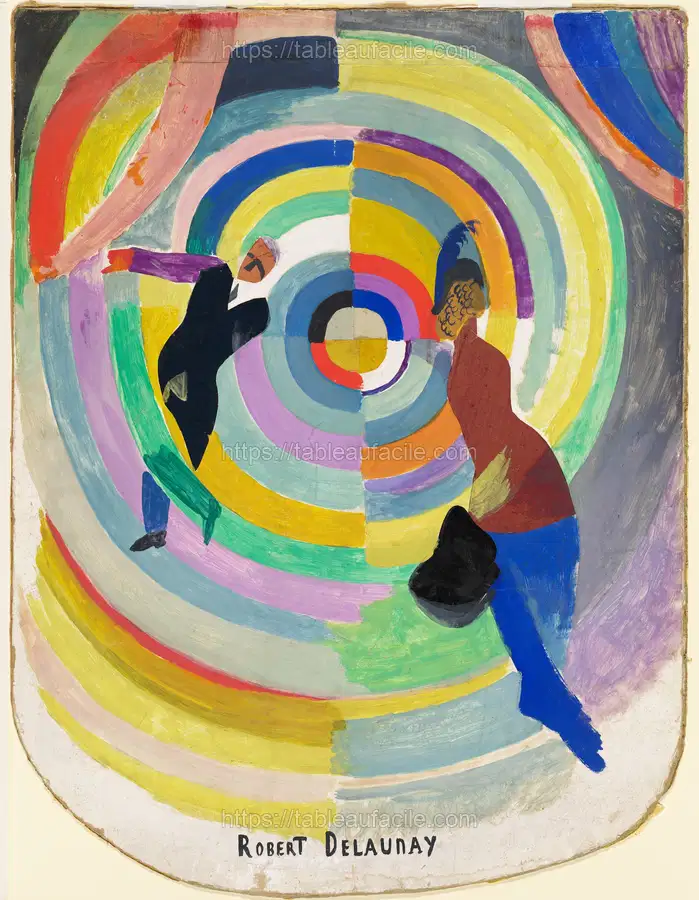 Political Drama (1914) by Robert Delaunay. apercu