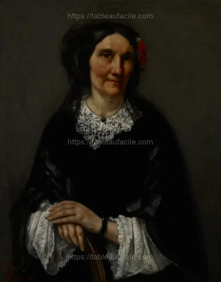 Portrait of a woman by Gustave Courbet apercu