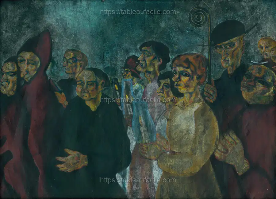 Procession of virgins by Konštantín Bauer apercu