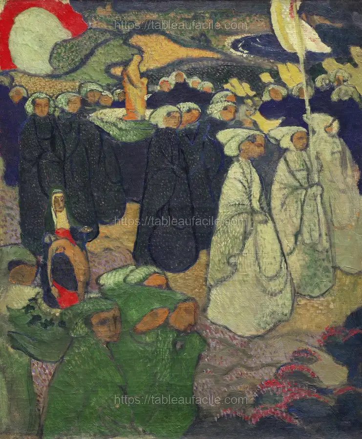 Procession on Pardon at Perros–Guirec (1891) Maurice Denis apercu