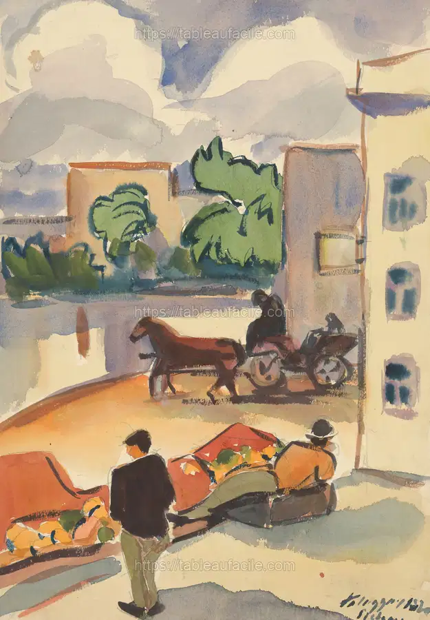 Provincial street by Zolo Palugyay apercu