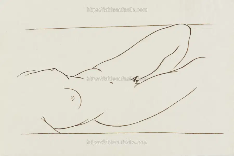 Reclining Nude Woman by Ananda K. Coomaraswamy apercu
