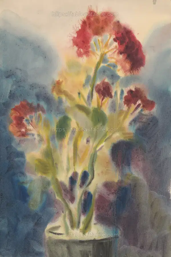 Red flowers by Zolo Palugyay apercu