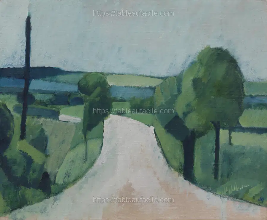 Road near Fåborg on Funen by Harald Giersing apercu