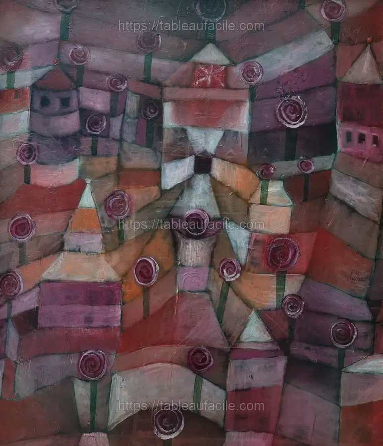 Rose garden (1920) by Paul Klee apercu